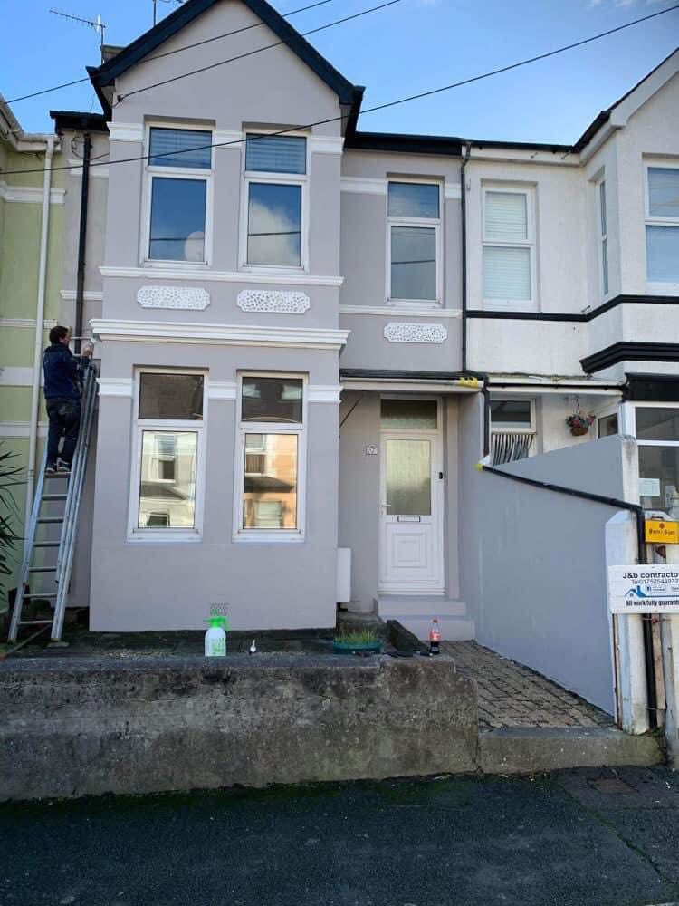 Completed roof replacement project in Sidmouth