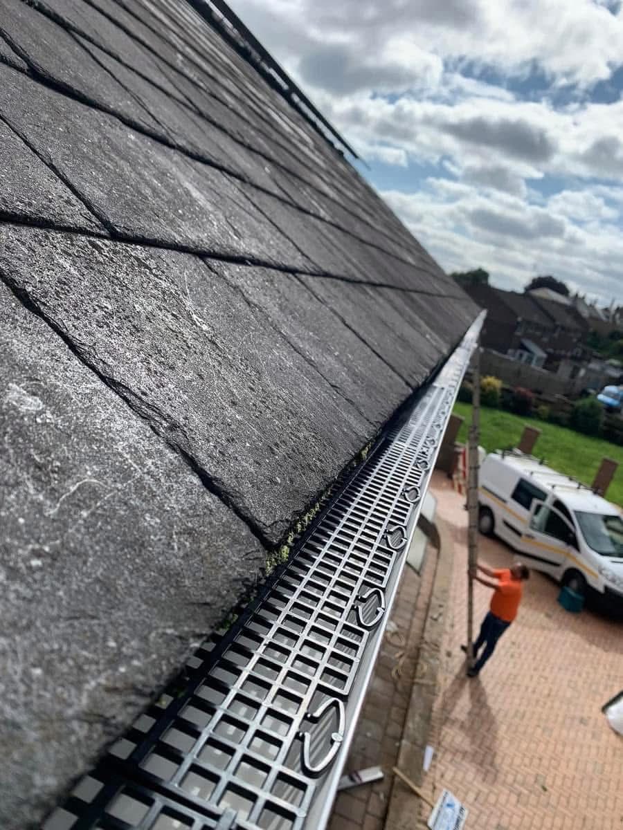 Gutter installation project in Sidmouth