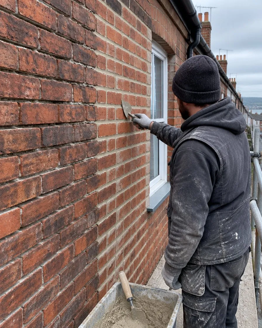 Brickwork and repointing in Sidmouth